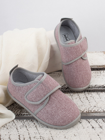 Befado Półbuty Dziecięce Dziewczęce Na Rzep Różowe