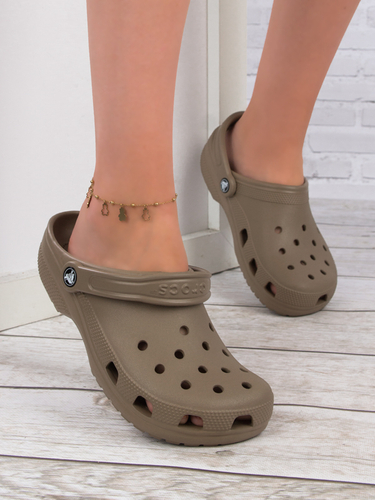 Crocs Klapki Damskie Classic Khaki