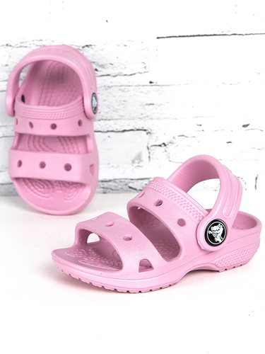 Crocs Klapki dziecięce dziewczęce Classic Kids Sandal Ballerina Pink Różowe