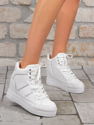 Guess Sneakersy buty damskie GIALA WHITE