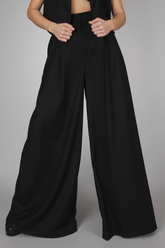 Opra Spodnie Damskie Baha Black Very High Waist Pants