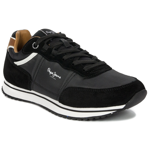 Pepe Jeans Sneakersy buty męskie Tour Classic 22 black czarne