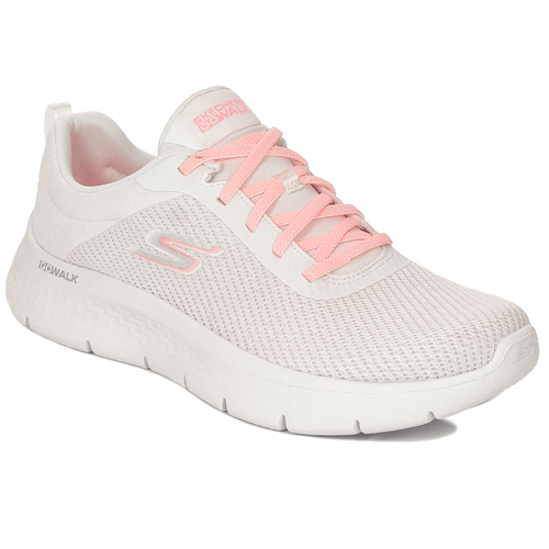 Skechers Sneakersy Damskie 124952WPK Biało różowe