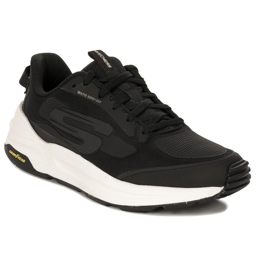 Skechers Sneakersy Męskie 237353BKW Czarno Białe