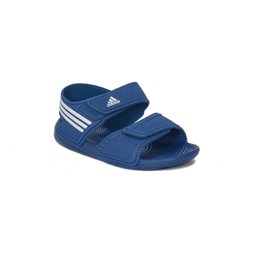 Adidas Sandały dziecięce chłopięce na rzepy Akwah 9 K niebieskie