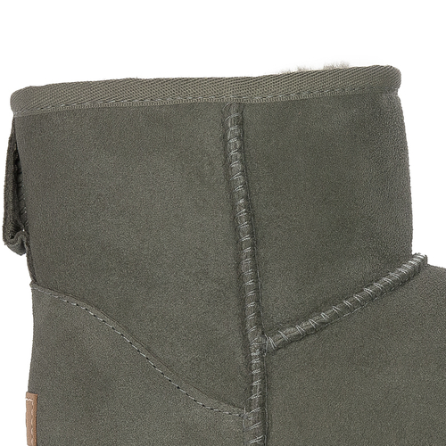 Botki UGG skórzane ocieplane W CLASSIC MINI II MSG Zielone