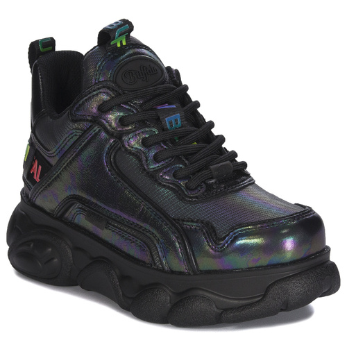 Buffalo Sneakersy damskie na platformie Black Rainbow