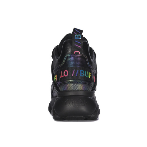 Buffalo Sneakersy damskie na platformie Black Rainbow