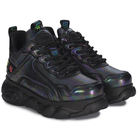 Buffalo Sneakersy damskie na platformie Black Rainbow