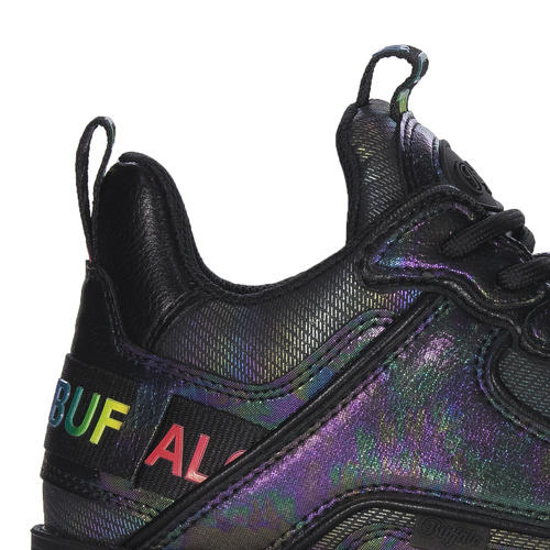 Buffalo Sneakersy damskie na platformie Black Rainbow