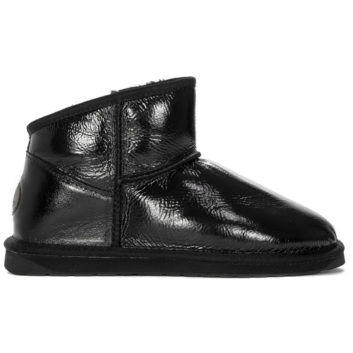 Buty EMU Australia Botki Damskie Aarons Glossy Black