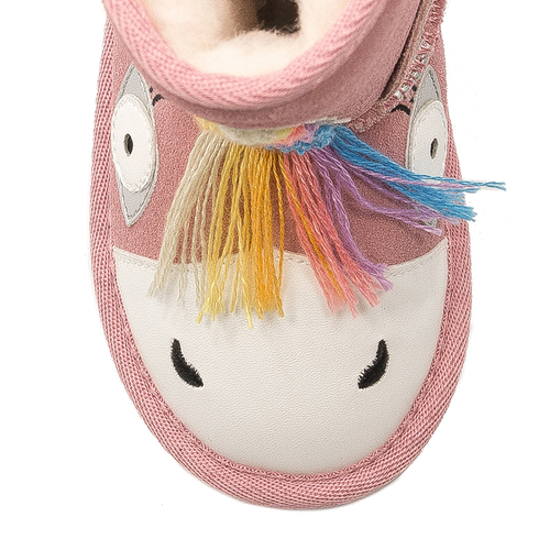 Buty EMU Australia botki dziecięce Magical Unicorn Pale Pink / Rose Pale