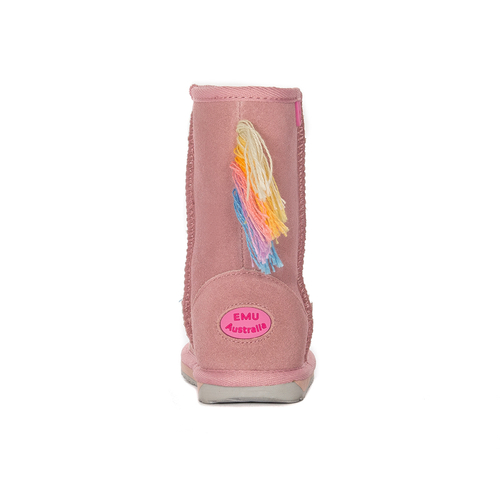 Buty EMU Australia botki dziecięce Magical Unicorn Pale Pink / Rose Pale
