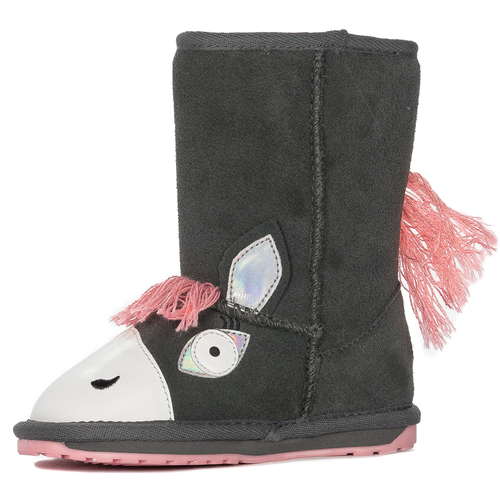 Buty EMU Australia botki dziecięce Pegasus Charcoal / Anthracite