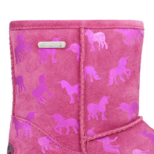 Buty EMU Australia botki dziecięce Rainbow Unicorn Brumby Deep Pink