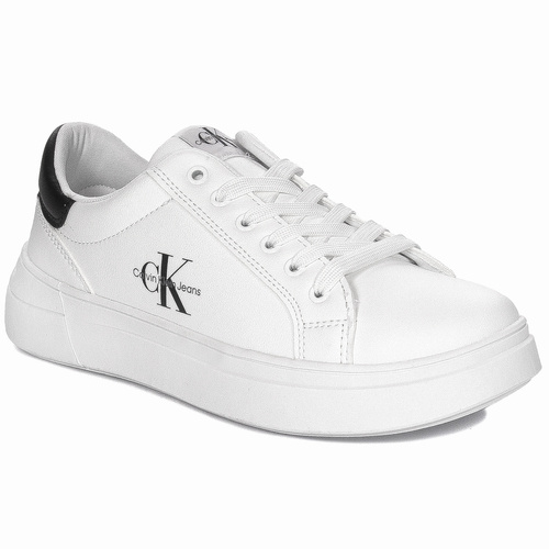 Calvin Klein Jeans Sneakersy damskie na platformie białe