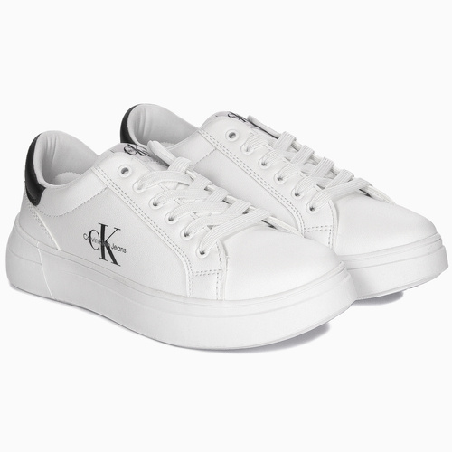 Calvin Klein Jeans Sneakersy damskie na platformie białe