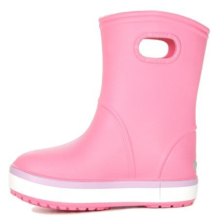 Crocs Kalosze dziecięce Crocband Rain Boot K Pink Lemonade Lavender