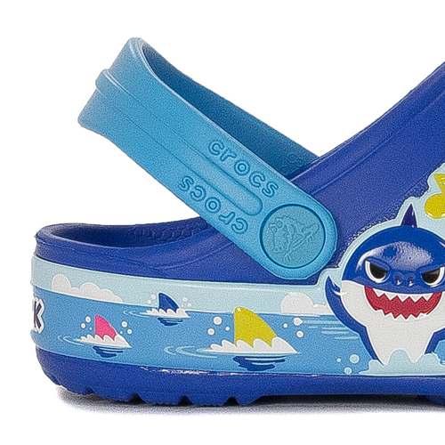 Crocs Klapki Dziecięce Bright Cobalt Shark Classic