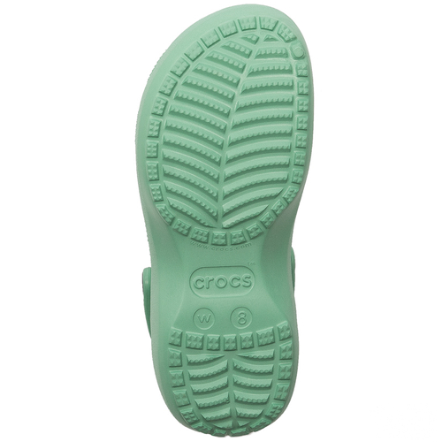 Crocs Klapki damskie Classic Platform Clog Jade Stone zielone