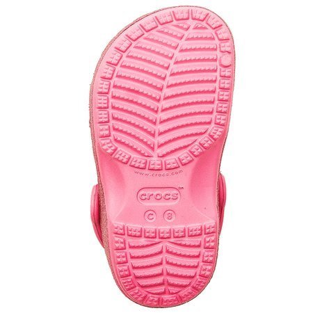 Crocs Klapki dziecięce dziewczęce Classic Glitter Clog K Pink Lemonade róż