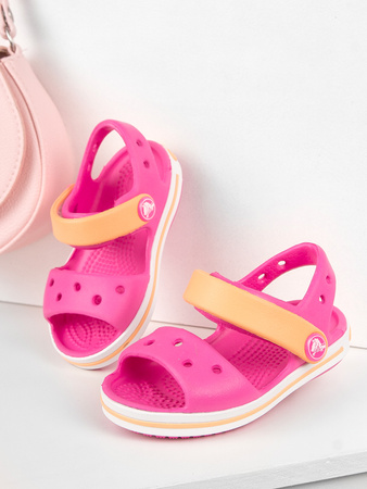 Crocs Sandały dziecięce Crocband Kids Electric Pink Cantaloupe