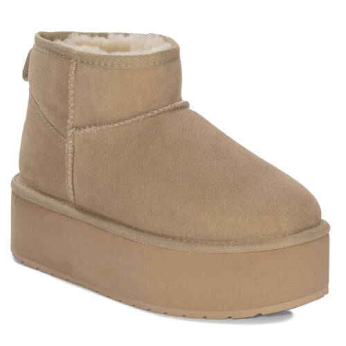 EMU Australia Botki Damskie Stinger Micro Flatform Sand