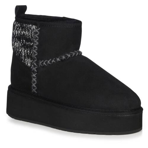 EMU Australia botki damskie Stinger Knit Flatform Black