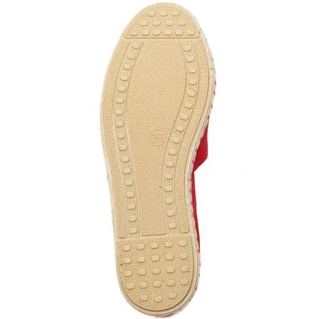 Espadryle Verbenas 03 0058 0001 Carmen Serraje Fuego Czerwone