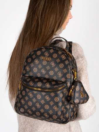 Guess Plecak damski House Party HWPB8686330 mocha logo