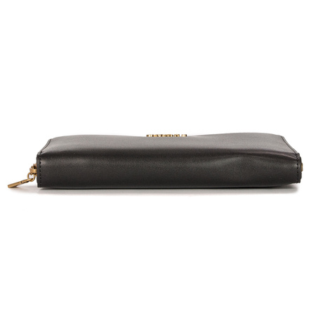 Guess Portfel damski Laurel SLG Large Zip Around Bla Black czarny