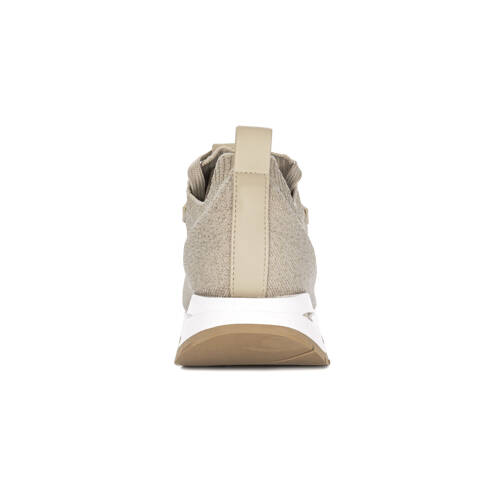 Guess Sneakersy Damskie Na Platformie Sznurowane Beige