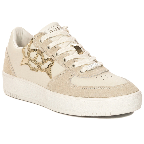 Guess Sneakersy SIDNY IVORY beżowe