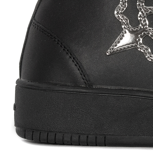 Guess Sneakersy damskie na platformie Vyves Black czarne