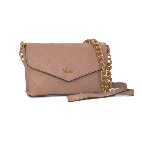 Guess Torba listonoszka Zanelle Mini BIL Crossbody Flap Biscuit Logo