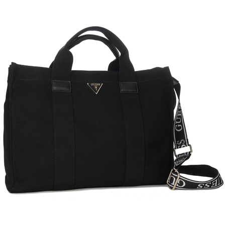 Guess Torba shopperka Canvas II Black Czarna