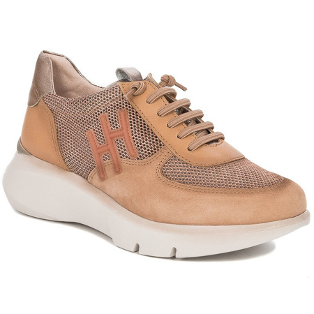 Hispanitas Sneakersy buty damskie CAMEL MELBOURNE-V21 Rude