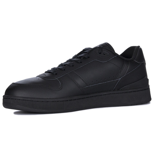 Lacoste Sneakersy męskie skórzane T-Clip Set 224 SMA BLK/BLK