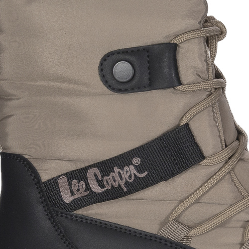 Lee Cooper Botki Damskie Ocieplane Light Brown Black