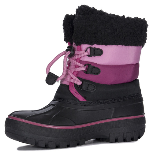 Lee Cooper Śniegowce buty zimowe dziecięce Black/Fuchsia