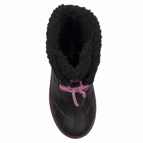 Lee Cooper Śniegowce buty zimowe dziecięce Black/Fuchsia