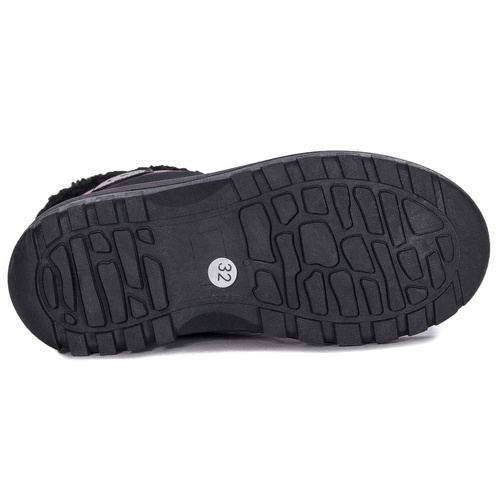 Lee Cooper Śniegowce buty zimowe dziecięce Black/Fuchsia