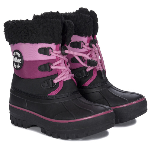 Lee Cooper Śniegowce buty zimowe dziecięce Black/Fuchsia