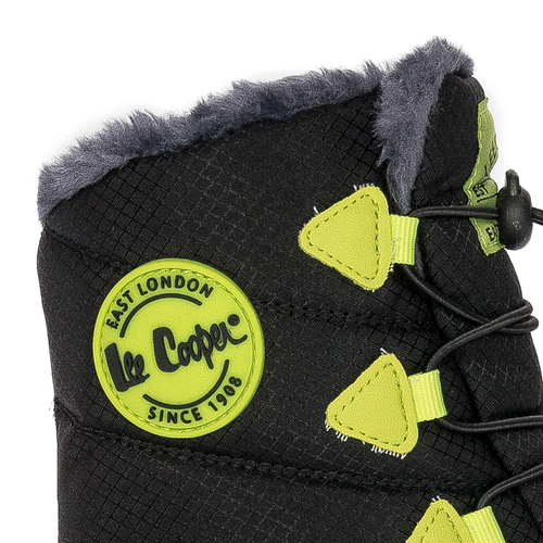 Lee Cooper Śniegowce buty zimowe dziecięce chłopięce Black czarne