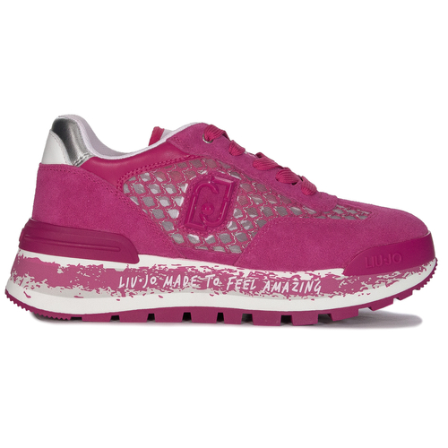 Liu Jo Sneakersy damskie na platformie Amazing 23 Pink-Silver