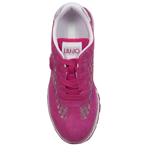 Liu Jo Sneakersy damskie na platformie Amazing 23 Pink-Silver