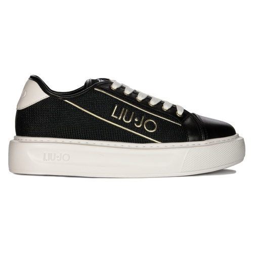 Liu Jo Sneakersy damskie na platformie Kylie 26 Black czarne