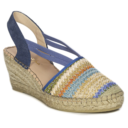 Maciejka Espadryle damskie na koturnie Jeans