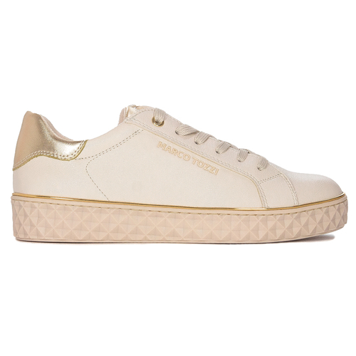 Marco Tozzi Sneakersy damskie trampki Cream Comb