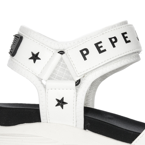 Pepe Jeans Sandały damskie White Grub Star białe